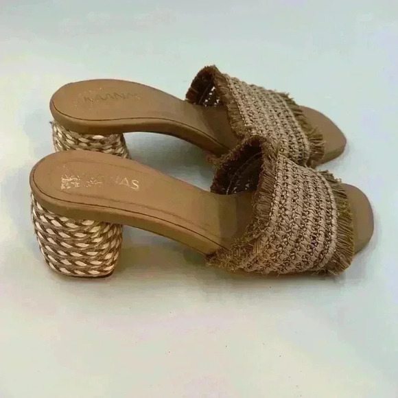 KAANAS Sumatra Frayed Upper Heel in Natural Woven, synthetic upper, jute… - Picture 2 of 9